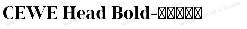 CEWE Head Bold字体转换